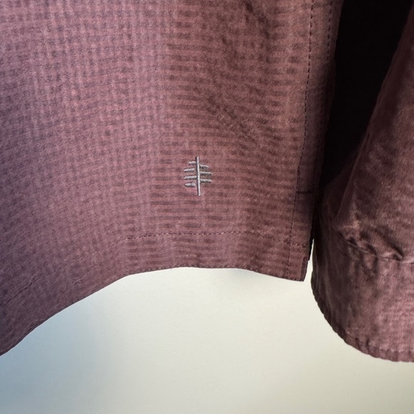 Royal Robbins Men's Medium Modal Button Up Shirt Relaxed Fit Burgundy-Plum - Picture 6 of 15